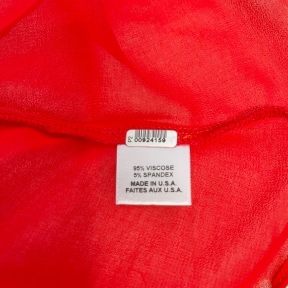 MISA Los Angeles Red Larsen Bohemian Off Shoulder Dress US XS - Picture 10 of 10